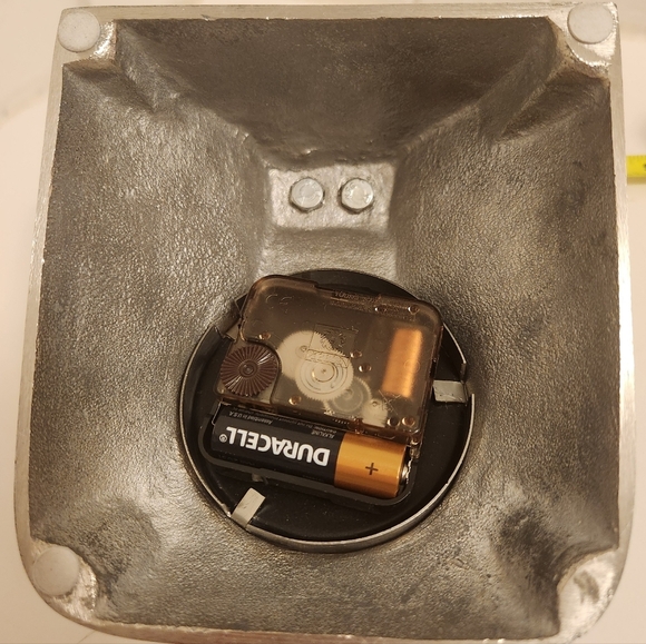 Analog Telephone Clock Silver Tone SO FUN! - Picture 5 of 6